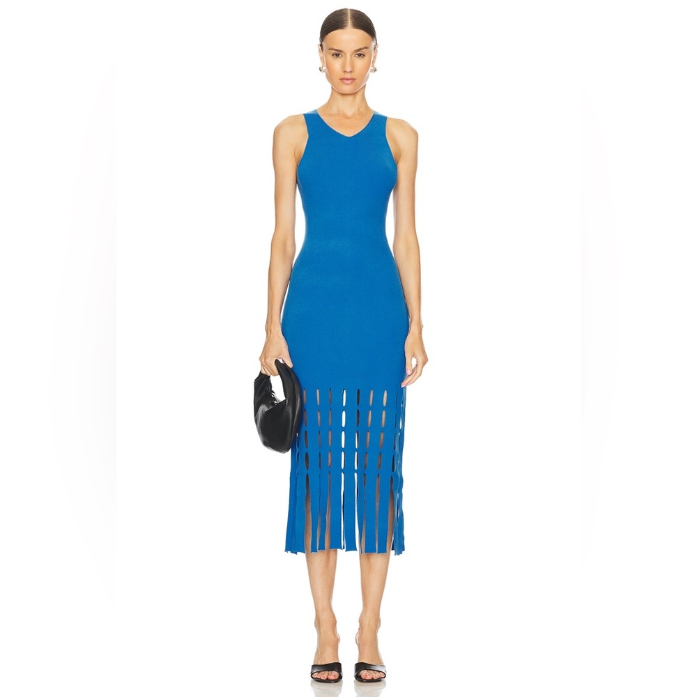 Rails Kaia dress Sapphire Blue Halter Sheath Midi Dress (m)